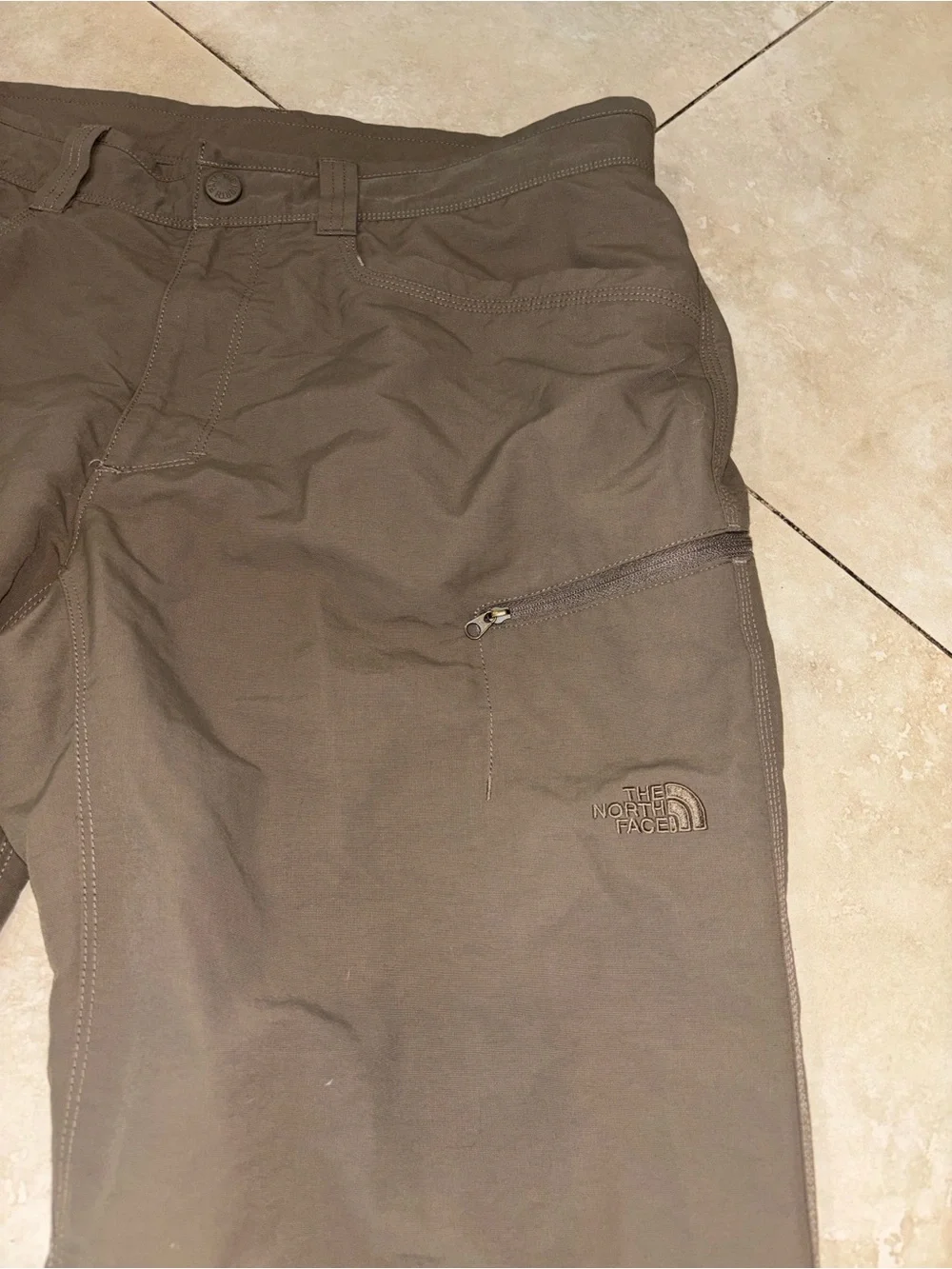 The North Face Men's Olive Green Nylon Cargo Pants Size 34